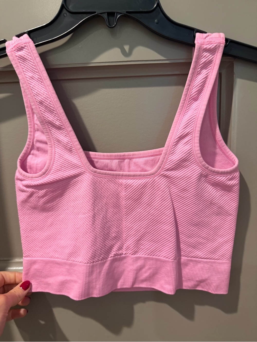 all in motion Pink Ribbed Scoop Crop Sports Bra - Picture 2 of 3